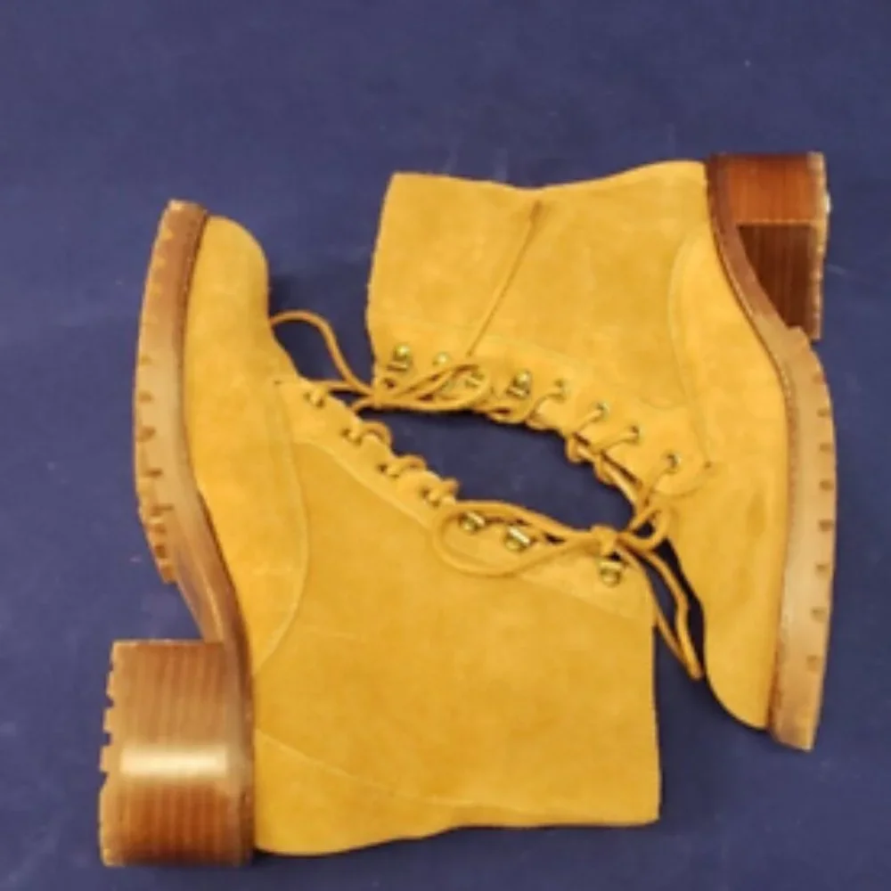 Madewell Women's The Julien Lace-Up Lugsole Boot in Suede Size 6.5 ($228) - Picture 4 of 6